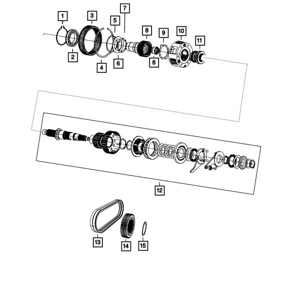Mopar Transfer Case Planetary Mopar 68196231AA Transfer Case Planetary for 07-26 Jeep Wrangler JK, JL, & Gladiator JT