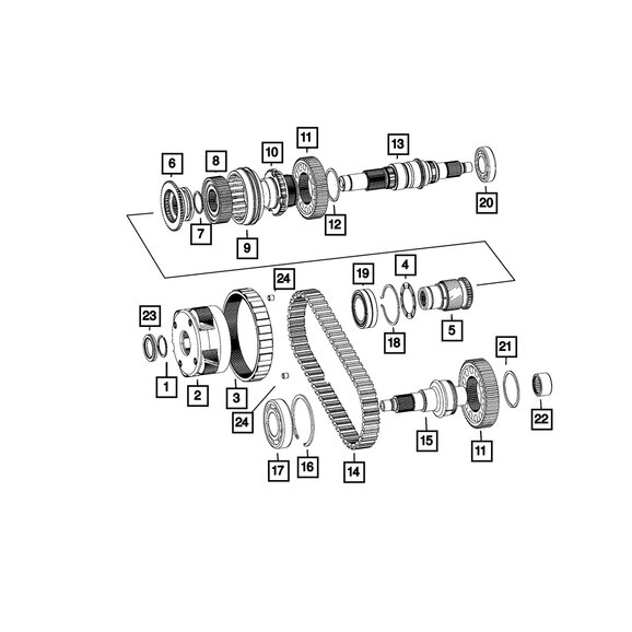 Mopar Transfer Case Planetary Mopar 68196327AA Transfer Case Planetary for 01-18 Jeep Wrangler TJ, JK, 2001 Cherokee XJ, & 01-15 Grand Cherokee WK
