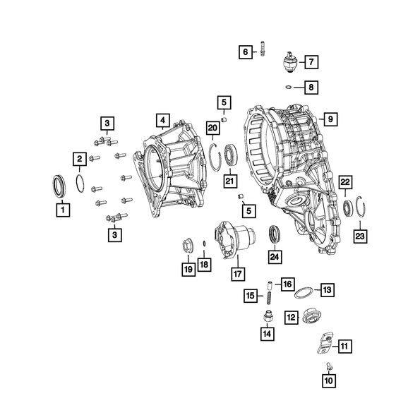 Mopar Transfer Case Shifter Lever Mopar 68386917AA Transfer Case Shifter Lever for 18-19 Jeep Wrangler JL