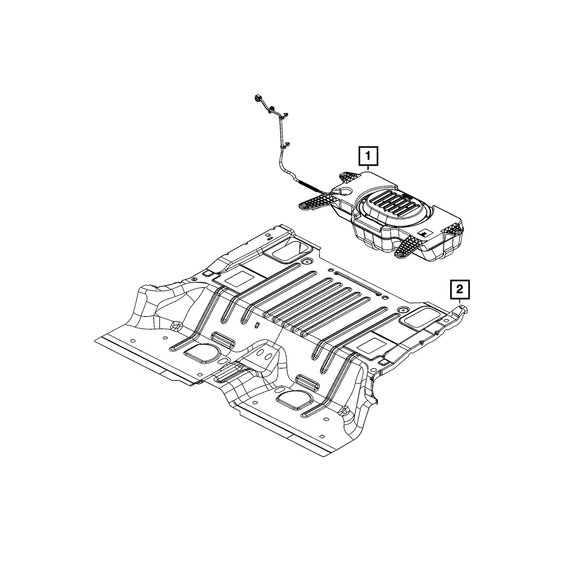 Mopar Woofer Speaker Mopar 68283473AC Woofer Speaker for 18-26 Jeep Wrangler JL