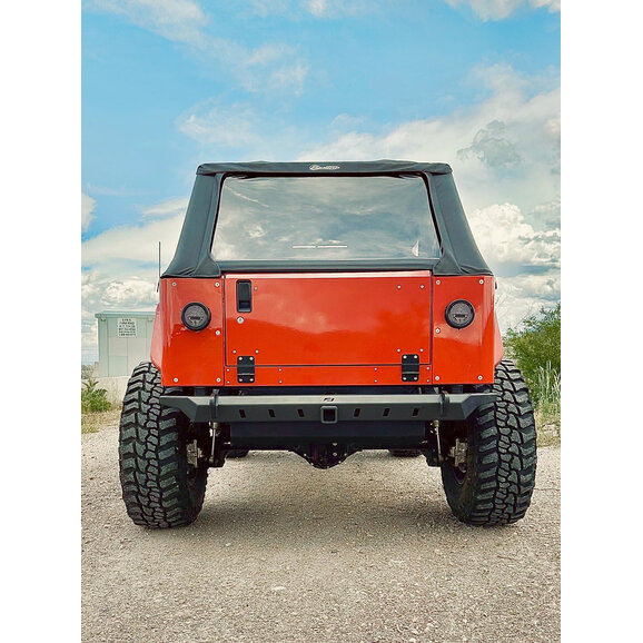 Motobilt Crusher Rear Bumper Motobilt MB1218 Crusher Rear Bumper for 76-06 CJ-7, Wrangler YJ, & TJ