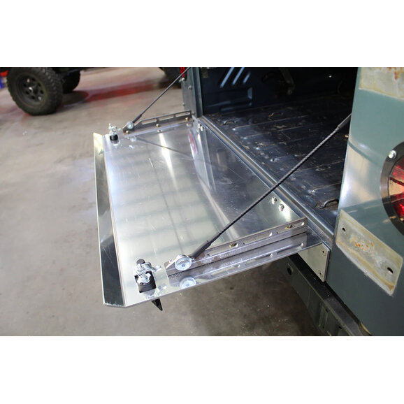 Motobilt Fold Down Aluminum Tailgate Motobilt MB1168 Fold Down Aluminum Tailgate for 76-06 Jeep CJ, YJ, TJ, & Unlimited TJ