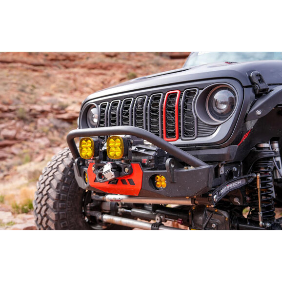 Motobilt Gladius Frame Chop Bumper with Bull Bar Motobilt MB1248-B Gladius Frame Chop Bumper with Bull Bar for 07-26 Jeep Wrangler JK, JL & Gladiator JT