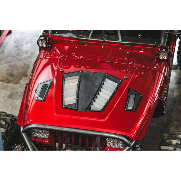 Motobilt Hood Vent Kit Motobilt MB5538 Hood Vent Kit for 87-06 Jeep Wrangler YJ, TJ & Unlimited TJ