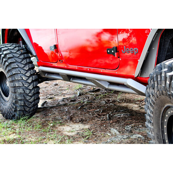 Motobilt Frame Mounted Rocker Guards Motobilt MB1158 Frame Mounted Rocker Guards for 18-26 Jeep Wrangler JL Unlimited