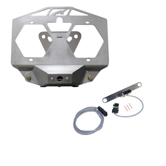Motobilt Spare Tire License Plate Relocation Kit with Camera Mount & Tag Light Motobilt MB2115-LD-PL6 Spare Tire License Plate Relocation Kit with Camera Mount & Tag Light for 18-26 Jeep Wrangler JL