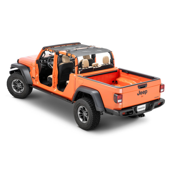 MasterTop Mesh Bimini Plus Top with Integrated Grab Handles MasterTop Mesh Bimini Plus Top with Integrated Grab Handles For Jeep Gladiator JT