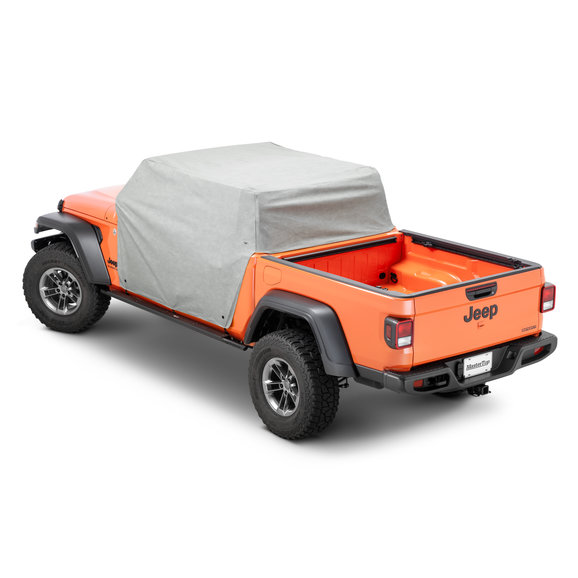 MasterTop Five Layer Weatherproof Full Door Cab Cover MasterTop 11120709 Five Layer Weatherproof Full Door Cab Cover For Jeep Gladiator JT with Hard or Soft top removed