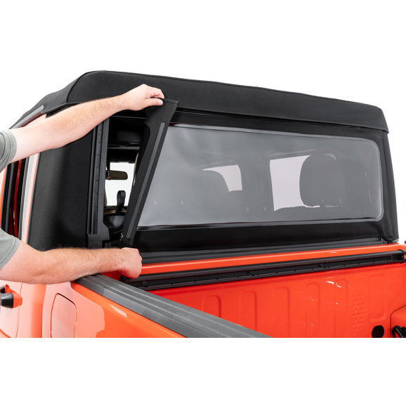 MasterTop Repair Part Rear Window for Jeep Gladiator JT with Factory Soft Top Clear in Twill