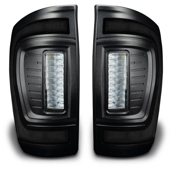 Tinted flush mount taillights on a white background