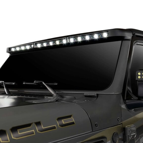 Oracle Lighting Integrated Windshield Roof LED Light Bar System Oracle Lighting 5917-023 Integrated Windshield Roof LED Light Bar System for 18-25 Jeep Wrangler JL & Gladiator JT with Hardtop