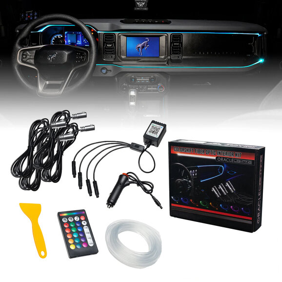 Oracle Lighting ColorSHIFT Fiber Optic LED Interior Dash Board Kit Oracle Lighting 4237-333 ColorSHIFT Fiber Optic LED Interior Dash Board Kit for 21-25 Ford Bronco