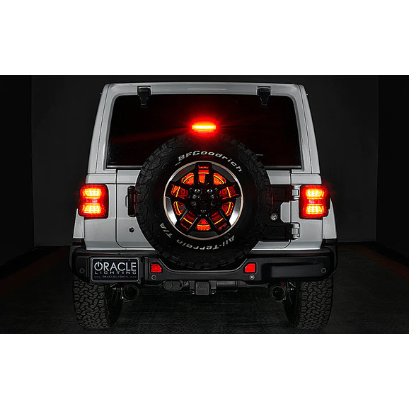 Oracle Lighting LED Illuminated Spare Tire Wheel Ring Third Brake Light Oracle Lighting 4211-003 LED Illuminated Spare Tire Wheel Ring Third Brake Light