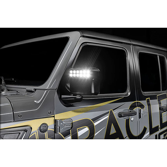 Oracle Lighting LED Off-Road Side Mirrors Oracle Lighting 5855-001 LED Off-Road Side Mirrors for 18-22 Jeep Wrangler JL & Gladiator JT