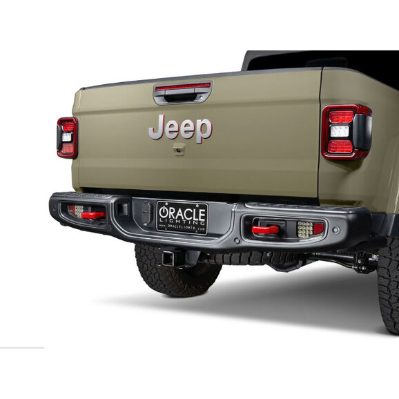 Oracle Lighting Rear Bumper LED Reverse Lights Oracle Lighting Rear Bumper LED Reverse Lights For 20-26 Jeep Gladiator JT