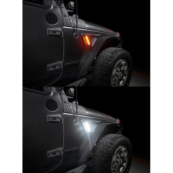 Oracle Lighting Sidetrack Fender LED Lighting System Oracle Lighting 5873-504 Sidetrack Fender LED Lighting System for 07-18 Jeep Wrangler JK