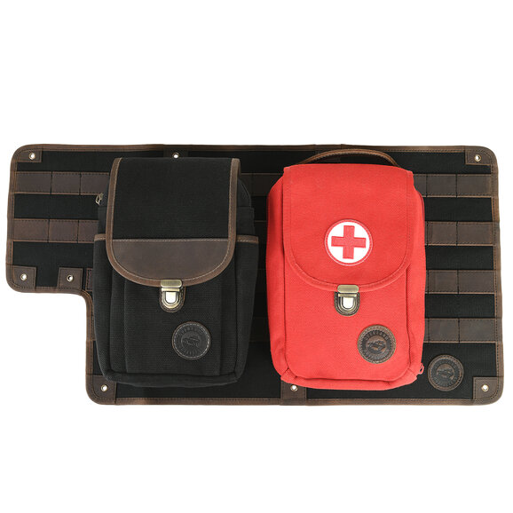 Overland Outfitters Tailgate Panel with Bags & First Aid Bag Overland Outfitters Tailgate Panel with Bags & First Aid Bag for 87-06 jeep Wrangler YJ & TJ