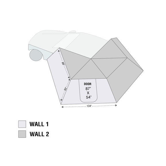 Overland Vehicle Systems  Nomadic 270 LT Awning Walls  