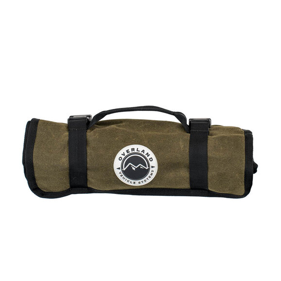 Overland Vehicle Systems  Waxed Canvas Wrench Tool Roll Storage Bag 