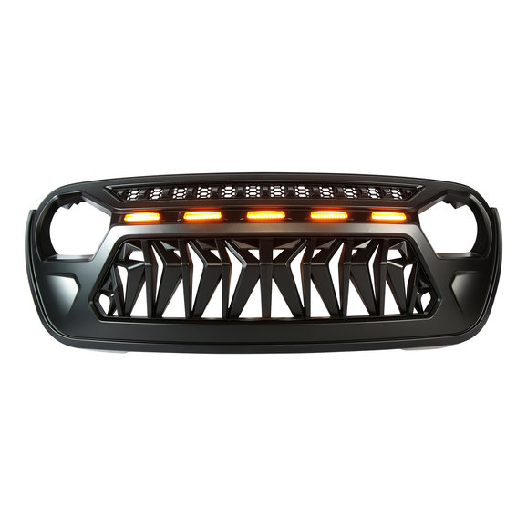 Overtread Borrego Front Grille Overtread 19034 Borrego Front Grille for 18-20 Jeep Wrangler JL & Gladiator JT
