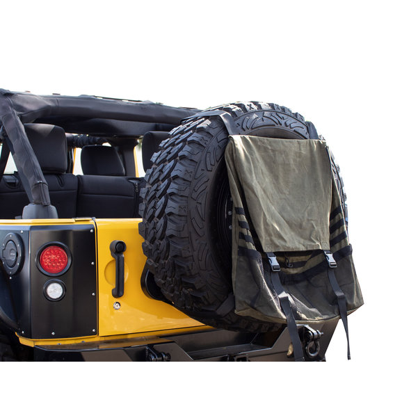 Overland Vehicle Systems Canyon Bag Spare Tire Mount Trash & Trail Sack Overland Vehicle Systems 21099941 Canyon Bag Spare Tire Mount Trash & Trail Sack