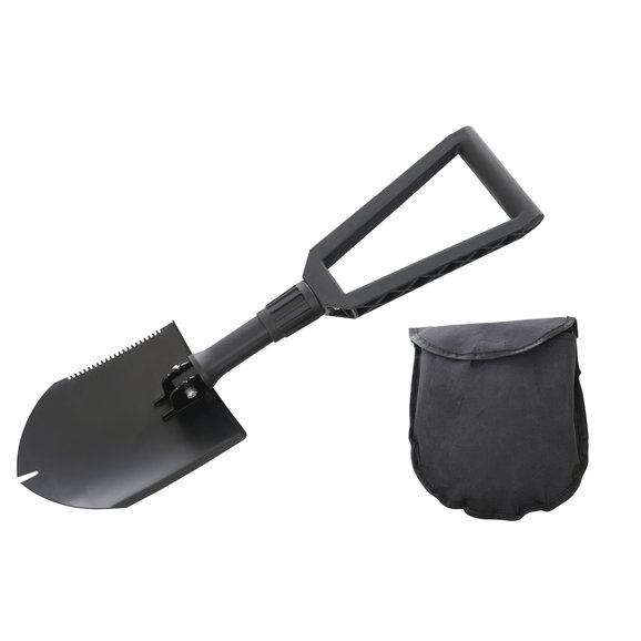 Overland Vehicle Systems Multi Functional Military Style Utility Shovel with Carrying Case Overland Vehicle Systems 19049901 Multi Functional Military Style Utility Shovel with Carrying Case