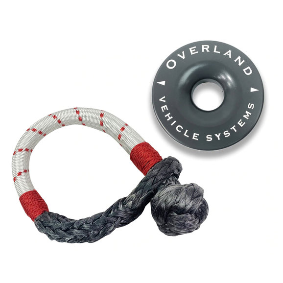 Overland Vehicle Systems  Combo Pack Soft Shackle and Recovery Ring 