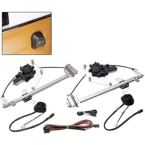 Electric-Life Direct Fit - Power Window Kit Electric-Life JE11-1098 Direct Fit - Power Window Kit for 87-95 Jeep Wrangler YJ