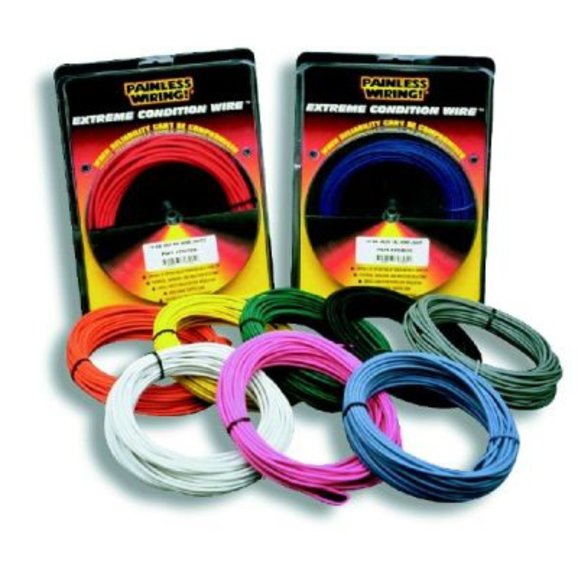 Painless Performance 16 Gauge Yellow TXL Wire 50' 70835 Painless Performance 16 Gauge Yellow TXL Wire 50' 70835