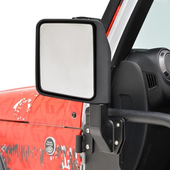 Paramount Automotive Tubular Door Mirrors Paramount Automotive 51-0511 Tubular Door Mirrors for 76- Jeep Wrangler CJ,YJ,TJ, JK, & JL with Paramount Tube Doors