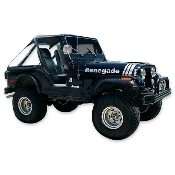 Phoenix Graphix  Renegade Vinyl Hood Graphics Kit for 70-95 Jeep CJ & Wrangler Vehicles