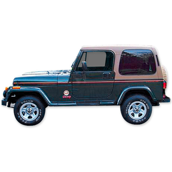 Phoenix Graphix Sahara Edition Vinyl Hood Graphics Kit for 92-95 Jeep  Wrangler YJ | Quadratec