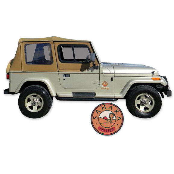 Phoenix Graphix Sahara Edition Vinyl Hood Graphics Kit for 92-95 Jeep  Wrangler YJ | Quadratec