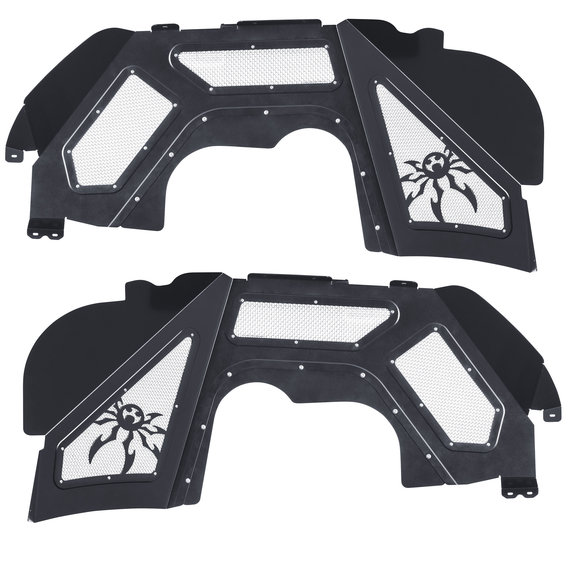 Poison Spyder Front Inner Fender Liners Poison Spyder 19-02-980VP1 Front Inner Fender Liners for 18-23 Jeep Wrangler JL & Gladiator JT
