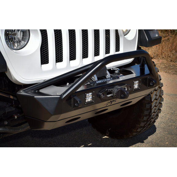 Poison Spyder Bruizer Front Bumper Poison Spyder 19-57-010DBTP1 Bruizer Front Bumper for 18-23 Jeep Wrangler JL & Gladiator JT