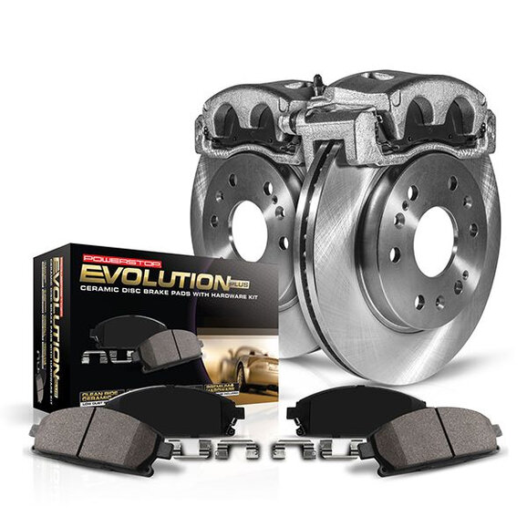 Power Stop Z17 Stock Replacement Brake Kit with Calipers Power Stop Z17 Stock Replacement Brake Kit with Calipers for 99-06 Jeep Wrangler TJ & 99-01 Cherokee XJ