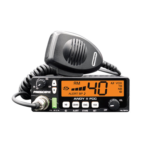 President Electronics Andy II FCC CB Radio President Electronics TXUS076-1 Andy II FCC CB Radio