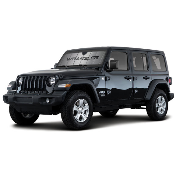Plasticolor Jeep Wrangler Logo Sunshade Plasticolor 003962W01 Jeep Wrangler Logo Sunshade