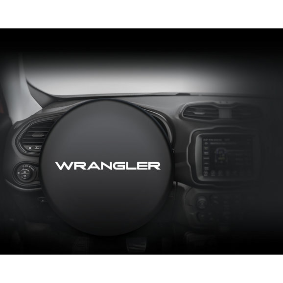 Plasticolor Wrangler Logo Steering Wheel Sunshade Plasticolor 008408R01 Wrangler Logo Steering Wheel Sunshade
