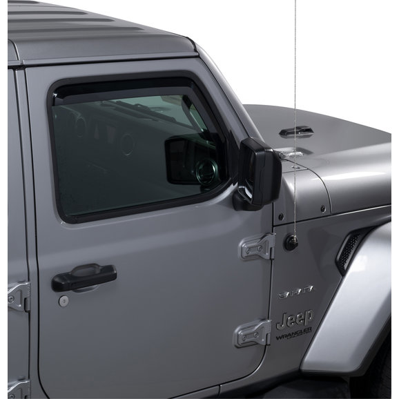 Putco Element Tinted Window Visors Putco Element Tinted Window Visors for 18-26 Jeep Wrangler JL & Gladiator JT