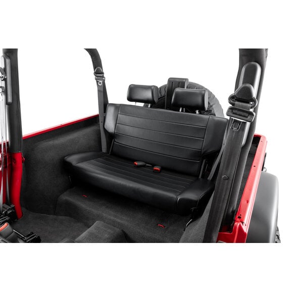 Quadratec  Heritage Fold & Tumble Rear Bench Seat for 97-06 Jeep Wrangler TJ