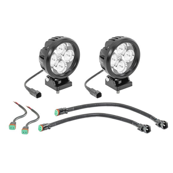 Quadratec Hi Performance 4" Round LED Light Kit Quadratec Hi Performance 4" Round LED Light Kit for 97-06 Jeep Wrangler TJ & Unlimited