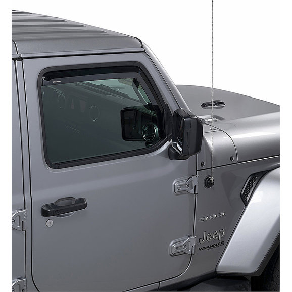 Quadratec Tinted Window Visors Quadratec Tinted Window Visors for 18-23 Jeep Wrangler JL & Gladiator JT