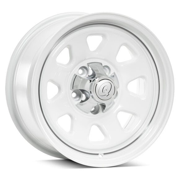 Quadratec CJ Retro Alloy Wheel 17x8.5 with 5.2in Backspace Quadratec CJ Retro Alloy Wheel 17x8.5 with 5.2in Backspace for 07-26 Jeep Wrangler JK, JL and Gladiator JT