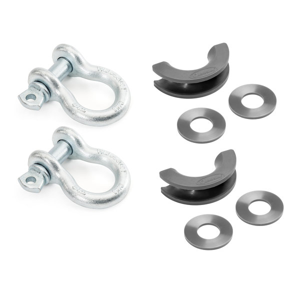 Quadratec 3/4" D-Ring Shackle Pair Quadratec 3/4" D-Ring Shackle Pair with Black D-ring Isolator Kit