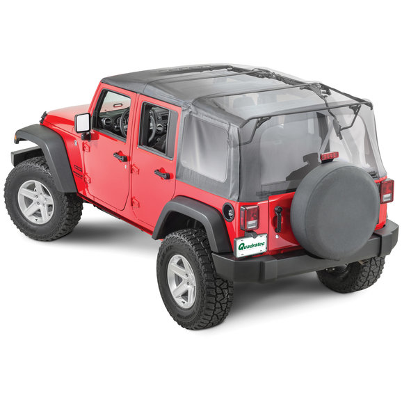 QuadraTop Gen II Complete Soft Top in Black Diamond QuadraTop  Gen II Complete Soft Top in Black Diamond for 07-18 Jeep Wrangler Unlimited JK