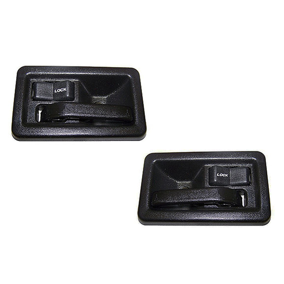 Quadratec Full Steel Door Interior Handle Pair for 82-95 Jeep CJ & Wrangler  YJ, 97-06 Wrangler TJ | Quadratec