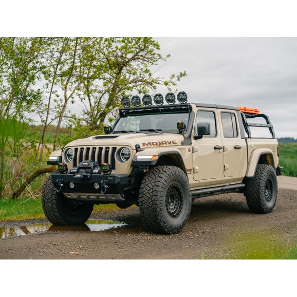 Quadratec STEALTH 7" Round Eclipse Light Bar Kit Quadratec  STEALTH 7" Round Eclipse Light Bar Kit for 18-24 Jeep Wrangler JL & Gladiator JT
