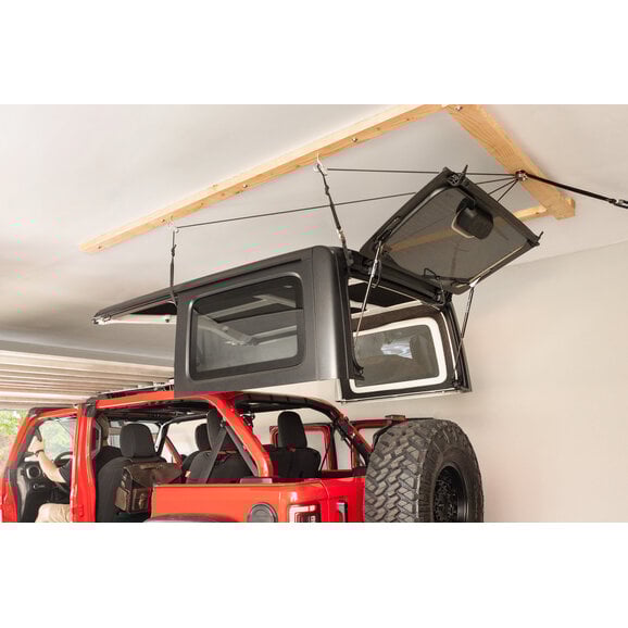 QuadraTop  4-Point Hardtop Hoist System for 87-25 Jeep Wrangler YJ,TJ, JK, JL, & Gladiator JT