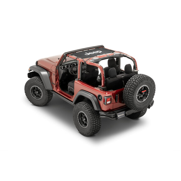 QuadraTop Jeep Licensed Freedom Mesh Bimini Top QuadraTop Jeep Licensed Freedom Mesh Bimini Top for 18-26 Jeep Wrangler JL